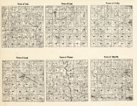 Clark County - York, Lynn, Colby, Loyal, Warner, Mayville, Wisconsin State Atlas 1930c